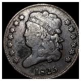1825 Classic Head Half Cent NEARLY UNCIRCULATED