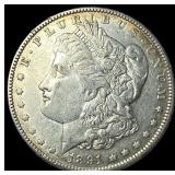 1891 Silver Morgan Dollar CLOSELY  UNCIRCULATED