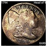 1794 Head of 95 Liberty Cap Large Cent NICELY CIRC