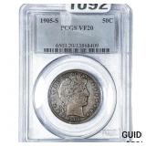 1905-S Barber Half Dollar PCGS VF20