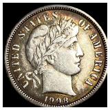 1908-D Silver Barber Dime CLOSELY UNCIRCULATED