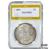 1885 Morgan Silver Dollar PGA MS65