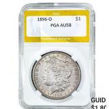 1896-O Morgan Silver Dollar PGA AU58