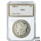 1895-O Morgan Silver Dollar PCI AG3