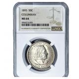 1893 Columbian Expo Half Dollar NGC MS64