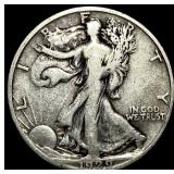1929-S Silver Walking Liberty Half Dollar  NEARLY