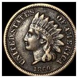 1860 Copper-Nickel Indian Head Cent CLOSELY UNCIRC