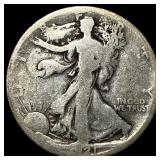 1941-S Silver Walking Liberty Half Dollar NICELY C