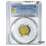 1848 $2.50 Gold Quarter Eagle PCGS VF35
