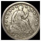1853 Arrows Seated Liberty Half Dime NEARLY  UNCI