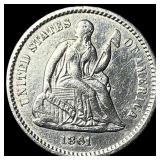 1861 Silver Half Dime UNCIRCULATED