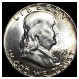 1955 Franklin Half Dollar GEM BU