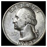 1932-D Silver Washington Quarter CLOSELY UNCIRCULA