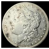 1890-CC Silver Morgan Dollar NEARLY  UNCIRCULATED