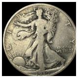 1919-D Silver Walking Liberty Half Dollar  NICELY