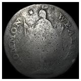 1787 Massachusetts Cent LIGHTLY CIRCULATED