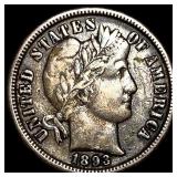 1893-O Silver Barber Dime CHOICE AU