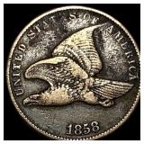 1858 SM LETTER Copper-Nickel Flying Eagle  Cent N