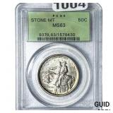 1925 Stone Mountain Half Dollar PCGS MS63