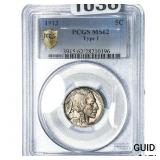 1913 Buffalo Nickel PCGS MS62 Type 1