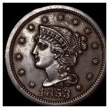 1853 Braided Hair Large Cent UNCIRCULATED
