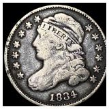 1834 Capped Bust Dime LIGHTLY CIRCULATED