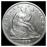 1869 Silver Half Dollar (Seated Liberty) UNCIRCULA