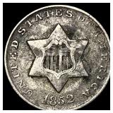 1852 Silver Three-Cent Piece LIGHTLY CIRCULATED