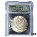 1880-CC Morgan Silver Dollar ICG MS62