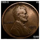 1909-S VDB Wheat Cent CHOICE AU