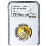 2006-W $25 1/2oz Burnished Gold American Eagle NGC