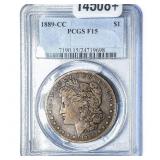 1889-CC Morgan Silver Dollar PCGS F15