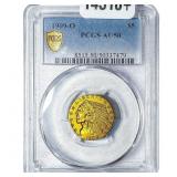 1909-O $5 Gold Half Eagle PCGS AU50