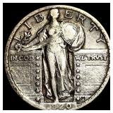 1920 Silver Standing Liberty Quarter NEARLY  UNCI