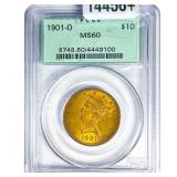 1901-O $10 Gold Eagle PCGS MS60