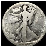 1921-S Silver Walking Liberty Half Dollar NICELY C