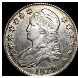 1830 Capped Bust Half Dollar CHOICE AU