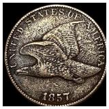 1857 Copper-Nickel Flying Eagle Cent LIGHTLY CIRCU