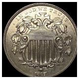 1867 Shield Nickel UNCIRCULATED