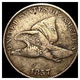 1857 Flying Eagle Cent NEARLY UNCIRCULATED