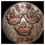 1719 Sweden Copper 1 Ore  HIGH GRADE