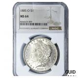 1885-O Morgan Silver Dollar NGC MS64