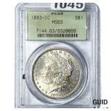 1883-CC Morgan Silver Dollar PCGS MS633