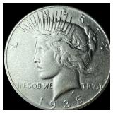 1935 Silver Peace Dollar CLOSELY UNCIRCULATED