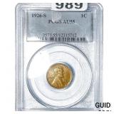 1926-S Wheat Cent PCGS AU55