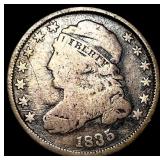 1835 Silver Capped Bust Dime NICELY  CIRCULATED