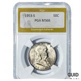 1953-S Franklin Half Dollar PGA MS66