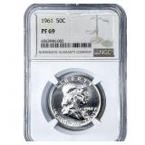 1961 Franklin Half Dollar NGC PF69
