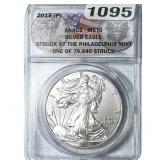 2015-P Silver Eagle ANACS MS70