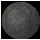 1817 Capped Bust Half Dollar NEARLY  UNCIRCULATED